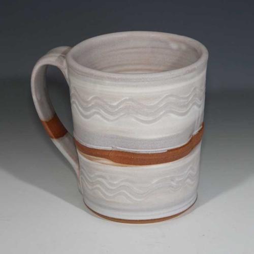 Aegean White Foam Mug by Kathy Kearns