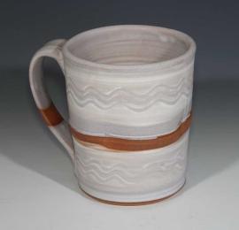 Aegean White Foam Mug by Kathy Kearns