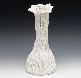 Longneck Vase with Lacy Trim 2 by Liz Crain