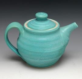 Seafoam Ringware Teapot by Kathy Kearns