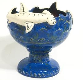 Hammerhead Shark Bowl 2.0: Bondi Blue by Chris Shima